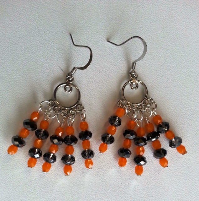 Dzabahe Earrings - Traditional, Contemporary and Denver Bronco motiff